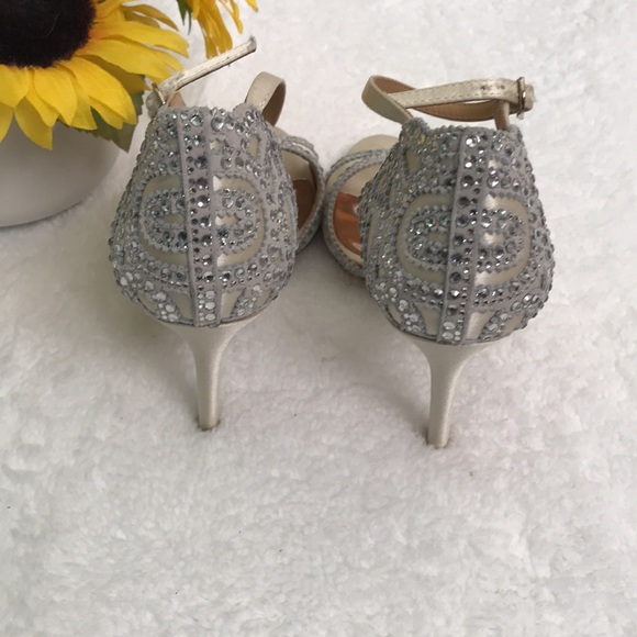 Badgley Mischka Roxy Ankle Strap Heels - Picture 4 of 5